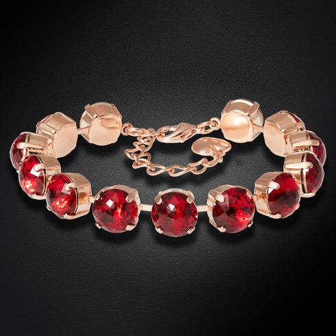 Bracelet "Edems (Scarlet)" with Swarovski™ crystals